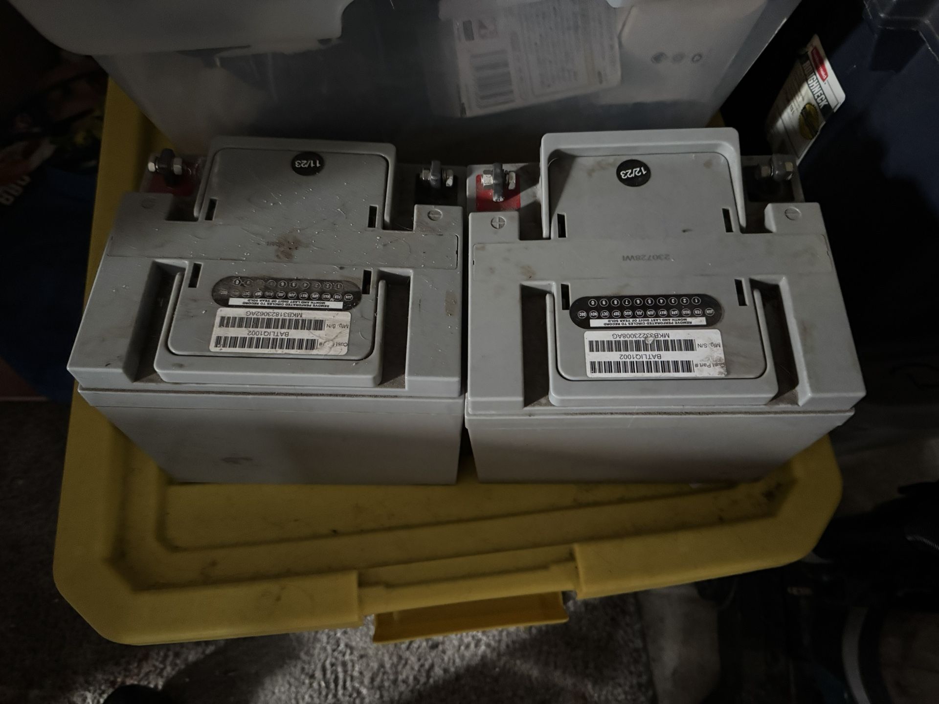 Three Tires And Batteries For A Victory Electric Scooter