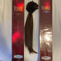 Velvet REMI Real Natural HUMAN HAIR Extensions 12”-14”