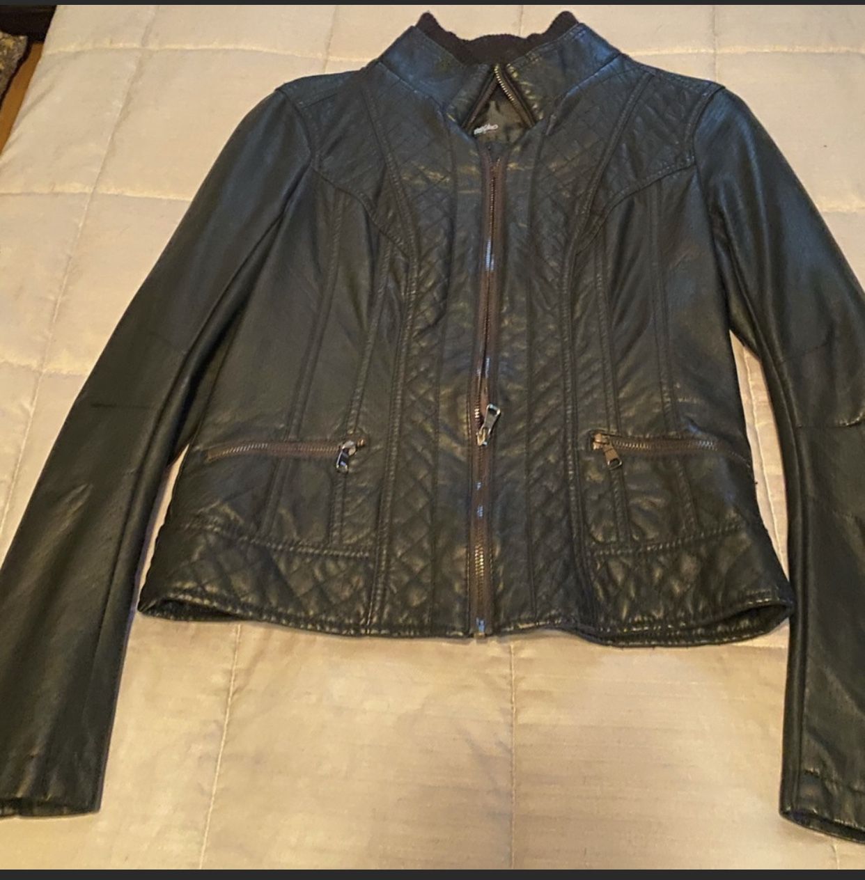 Small Faux Leather Jacket