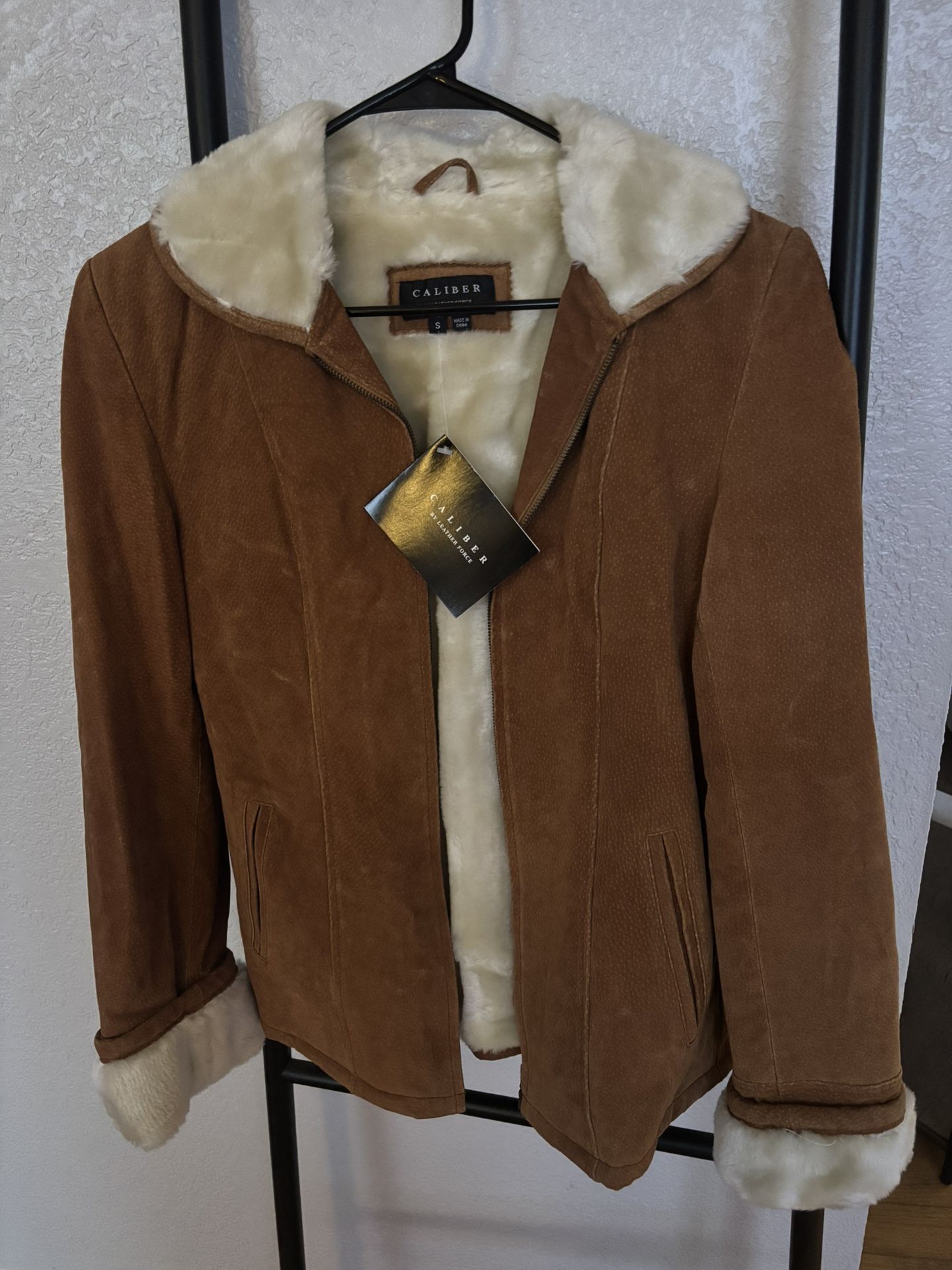 Caliber By Leatherforce Genuine Suede Jacket NWT