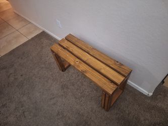 Nice homemade bedroom bench