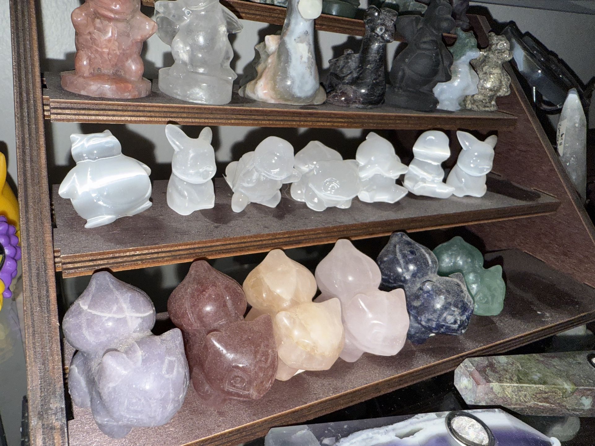 Pokemon Natural Selenite Crystal Carving Set