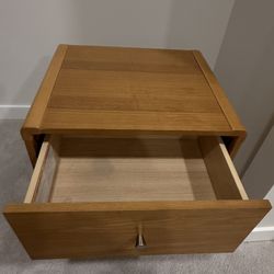 Solid Wood Nightstand 