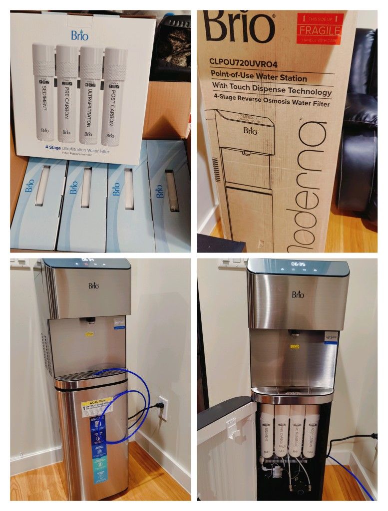 Brio Moderna 4-Stage Reverse Osmosis Bottleless Water Cooler