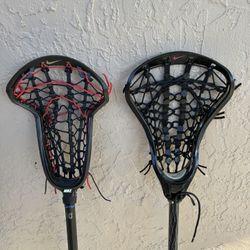 Two Female Lacrosse sticks 