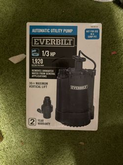 Everbilt Utility Pump
