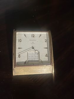 Old clock. All parts there. Will run, but needs to be oiled