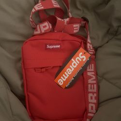 Red Supreme Sidebag
