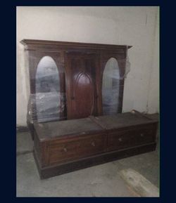 Antique wardrobe/dresser/wood dresser