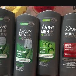 Dove Men Body Wash 4 For $20