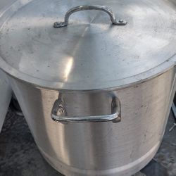 Large Aluminum Boil POT With Lid 