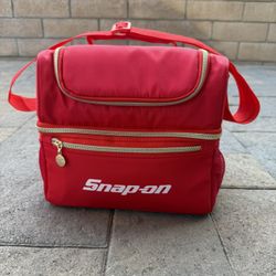 Snap-On Tools Ice Chest Cooler Bag Lunch Carrier Insulated Red 12 Can Snap On