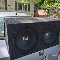 (2) 12" Subs In Box, Diamond Audio Ds5 600.4 Amp