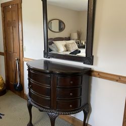 Antique Dresser With Mirror 