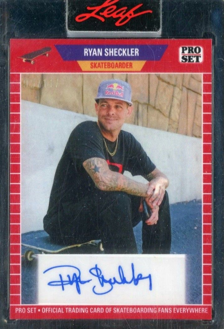 Real Nice 2023 Leaf Pro Set Autograph Ryan Sheckler Collector's Card.. Mint Condition.!!!