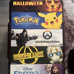 Spirit Halloween 2019 Endcap Display Sign Lot of 5 (Halloween, Pokemon) RARE