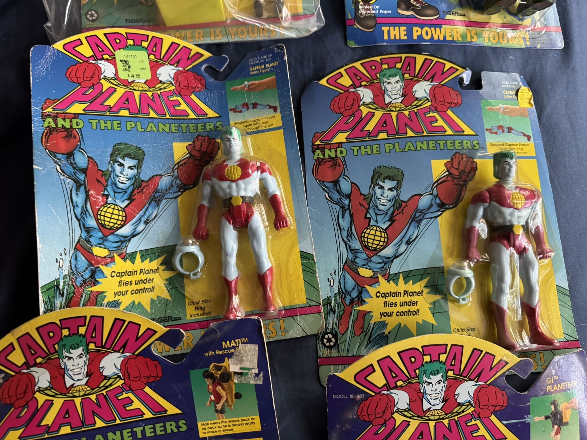Lot of Captain Planet Toys, Sealed