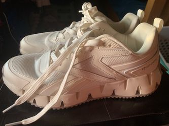 White and Gray Reebok Sneakers