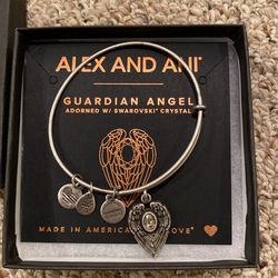 ALEX AND ANI Bracelet- Guardian Angel Adorned W/ Swarovski Crystal