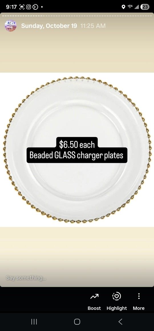 Charger Plates