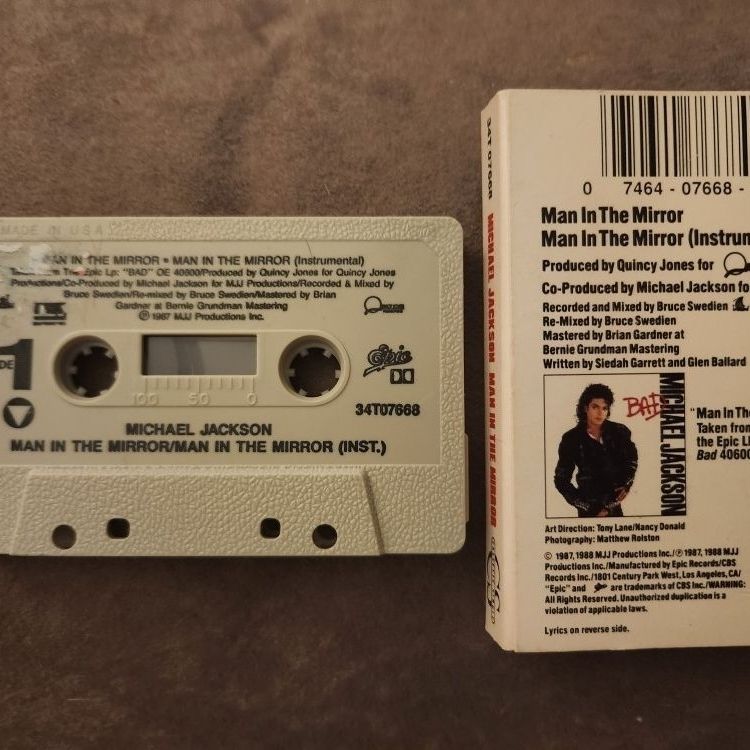 Michael Jackson Man In The Mirror Cassette for Sale in Phoenix, AZ