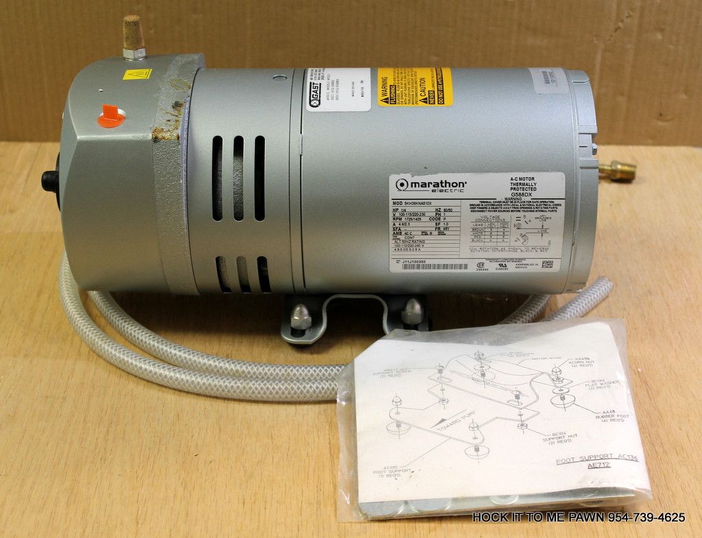 Gast 0523 Rotary Vane Septic Air Pump 0523-101Q-SG588Dx