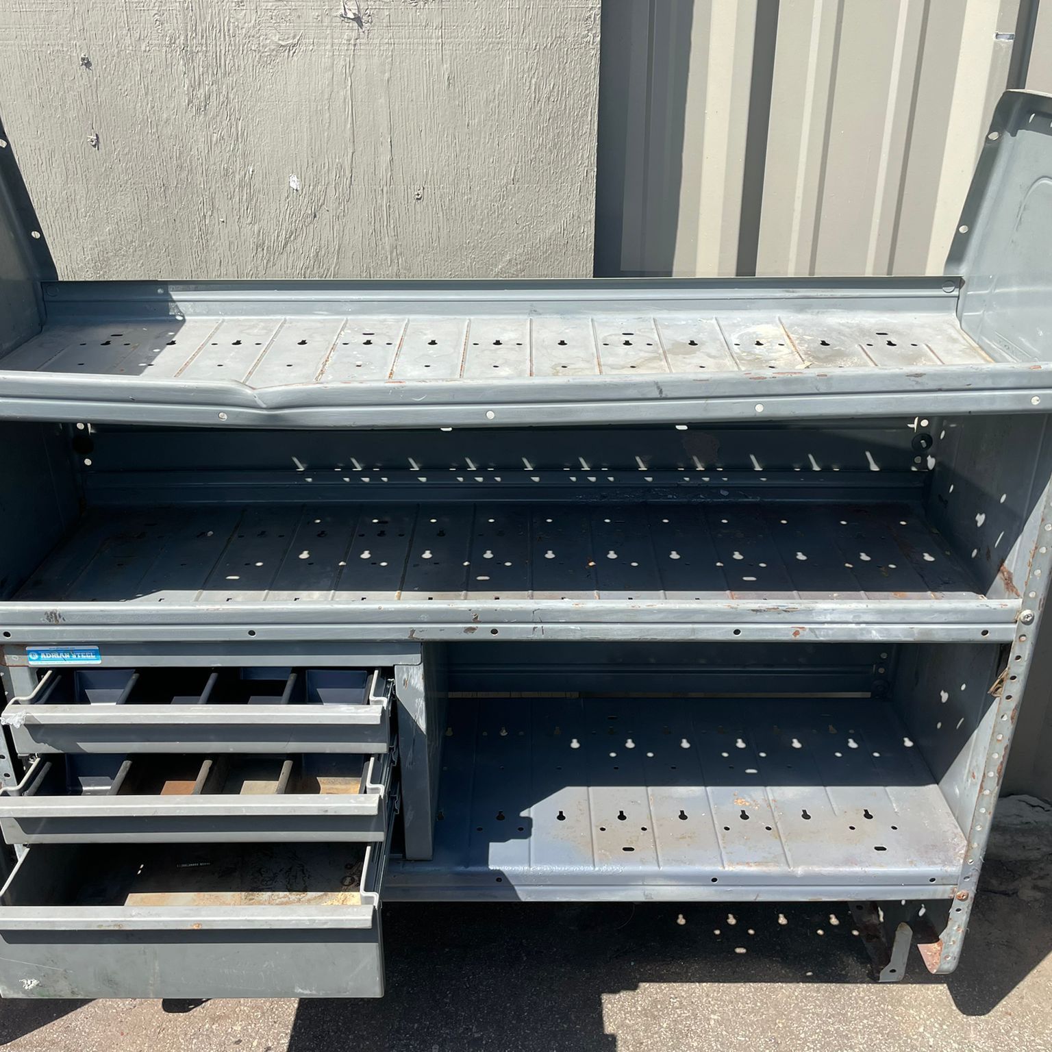 Shelf For Work Van With Drawers 