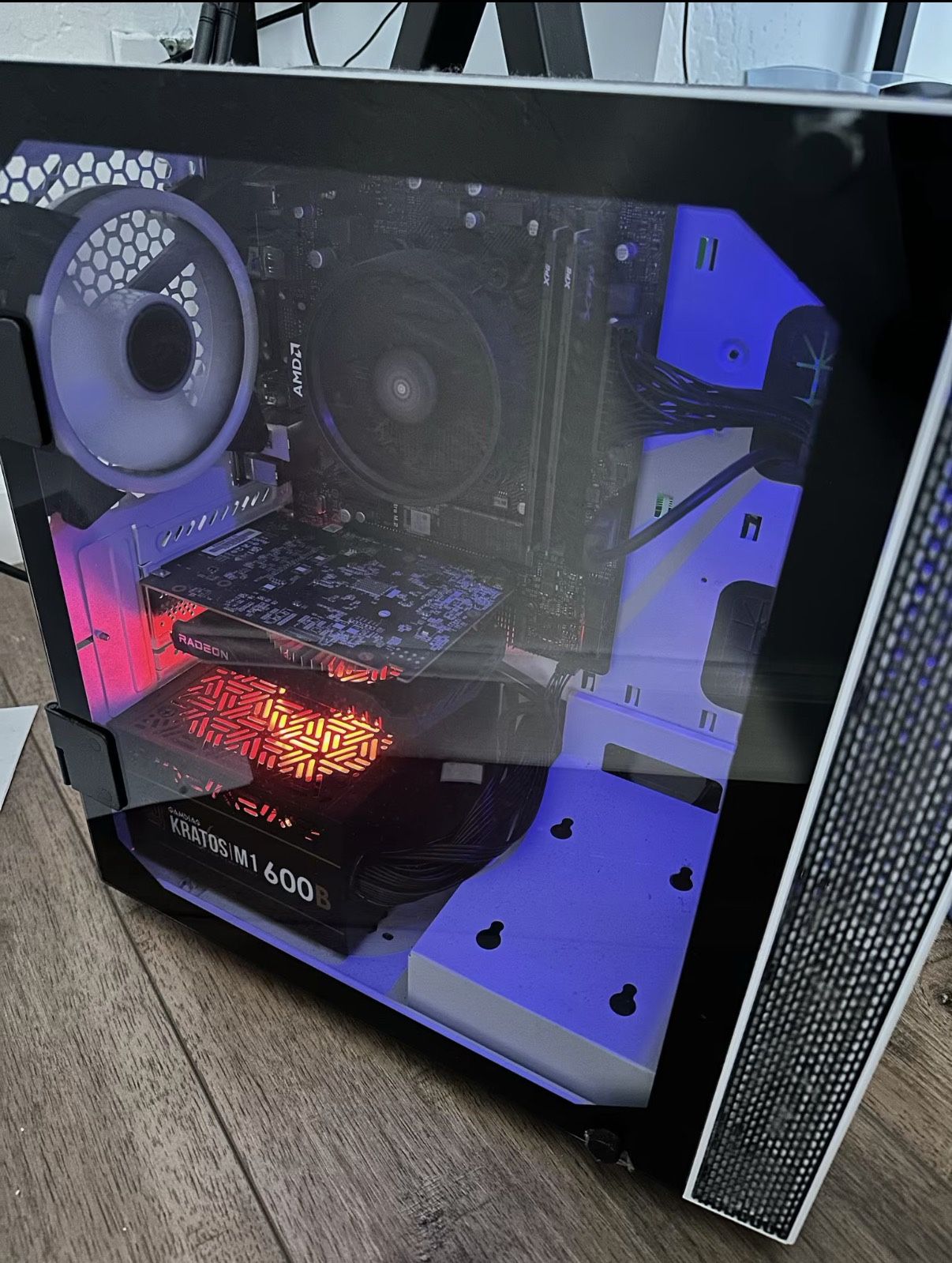 CLX SET Gaming Desktop Computer, AMD Ryzen 5 5600 3.5GHz, 16GB RAM, 1TB SSD, AMD Radeon RX 6500 XT 4GB, Windows 11 Home, White