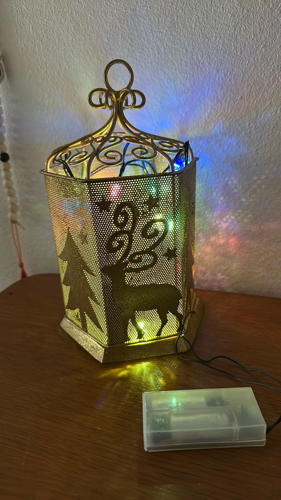 Mesh Wire Reindeer Candle Holder