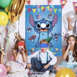 Pin The Nose on Stitch And Toss The Bag 