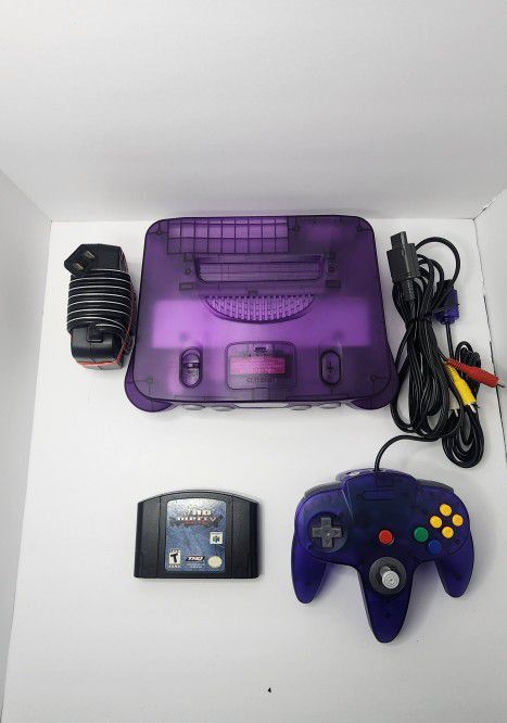 Nintendo 64 Funtastic Grape Purple Bundle