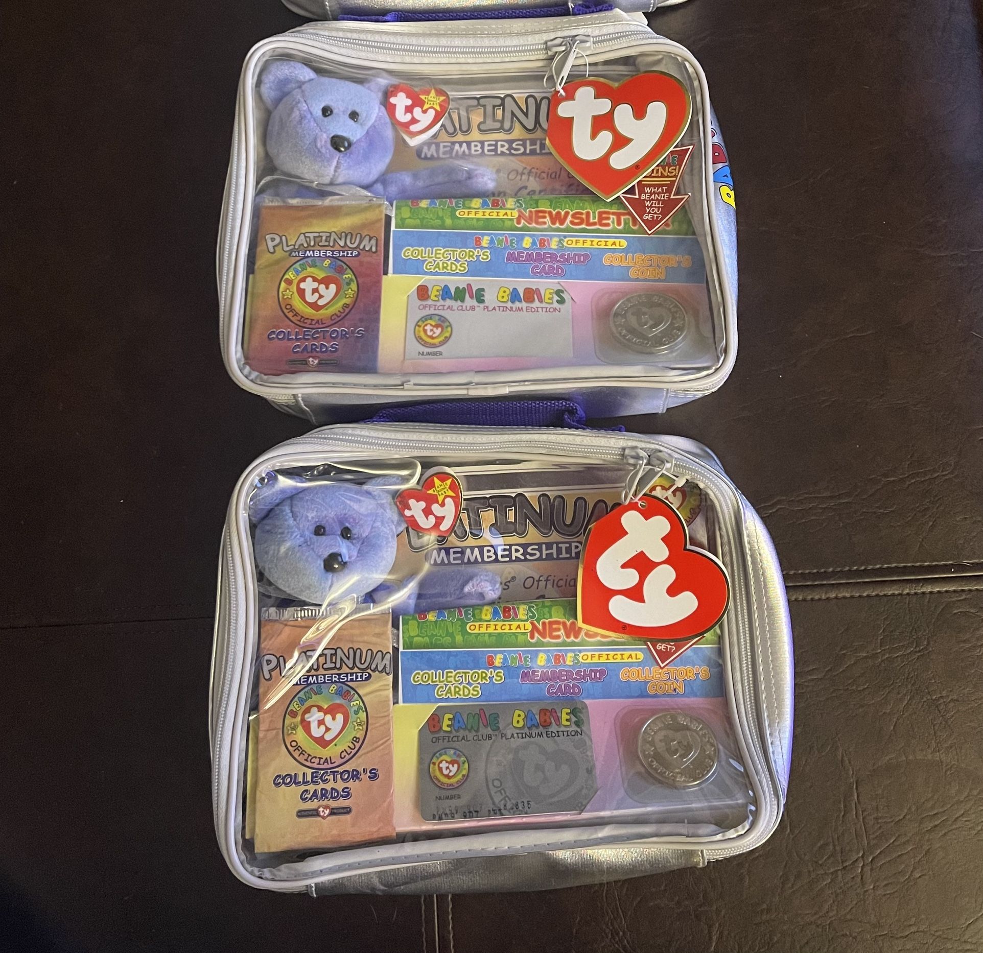1999 Ty Beanie Baby Official Club Limited Edition Platinum Membership Kit NEW