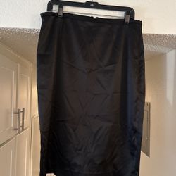 Silk Pencil Skirt