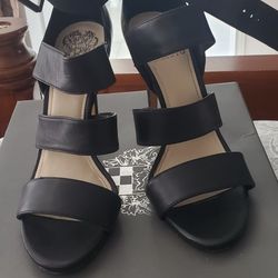 Vince Camuto Leather Strappy Heels Size 8