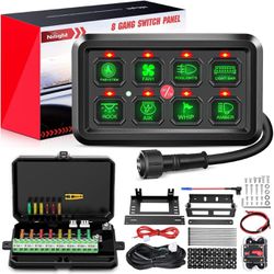 Nilight 8 Gang Switch Panel System Circuit Control 