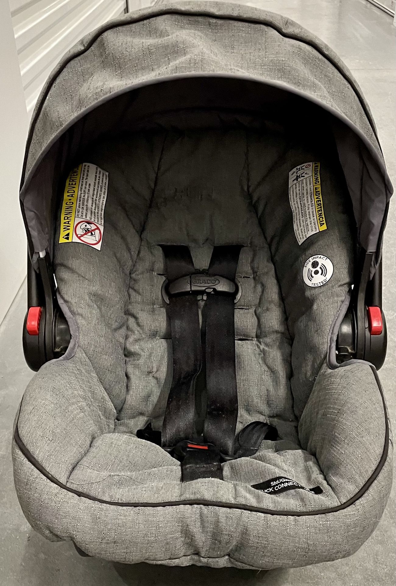 gray graco simple car seat