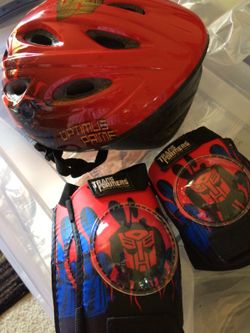 Transformer bike helmet & pads