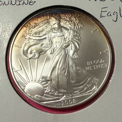 2008 American Silver Eagle 1 Ounce ASE