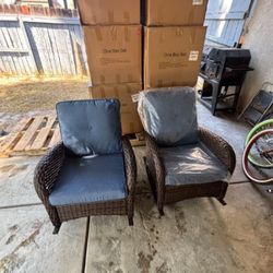 Porch chairs rocking chairs patio rocking chair set brand new patio set also available in baiege cushions 150$