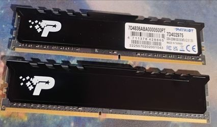 Ddr4 3600 patriot 16 gbs 2 stick 8gbs