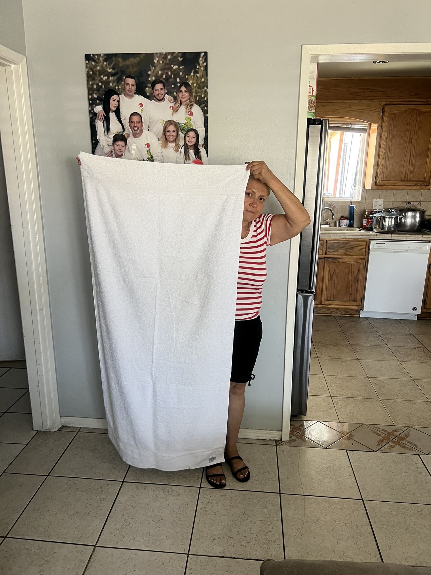 White Bath Towels 5ft