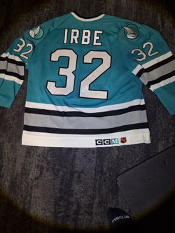 CCM NHL San Jose Sharks Irbe #32 Hockey Jersey
