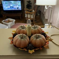 Fall Pumpkin Candle Holder