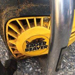 Small chainsaw with case