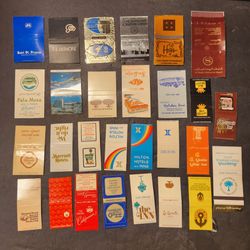 28 Vintage Hotel Resort Matchbook Covers California Hilton Marriott Biltmore Used No Matches