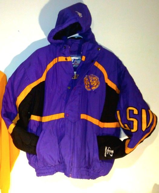Brand New, Very Rare, Vintage 1990 Loco Athletics LSU Tigers Jacket