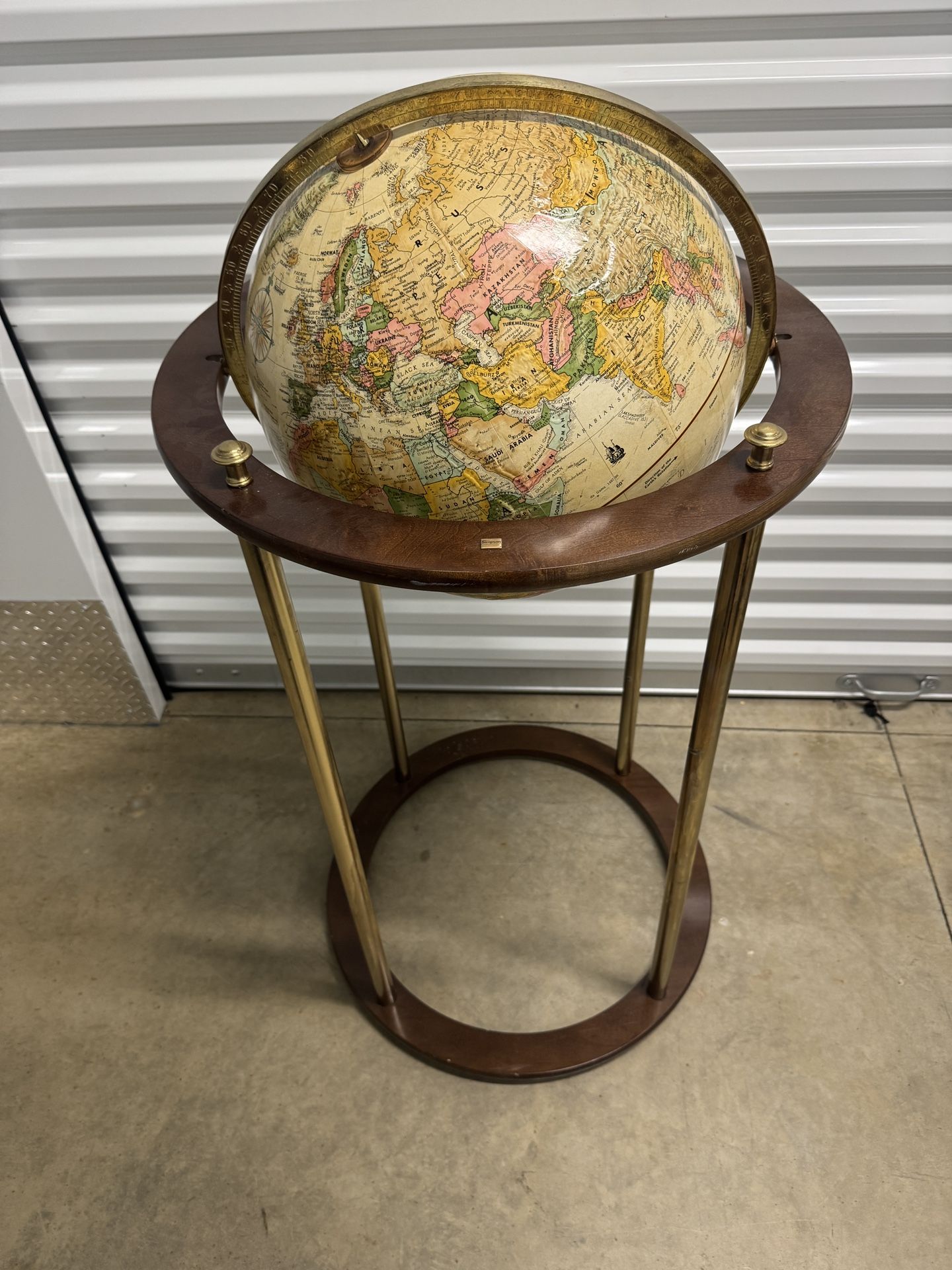 Vintage Simpson Floor Standing Globe
