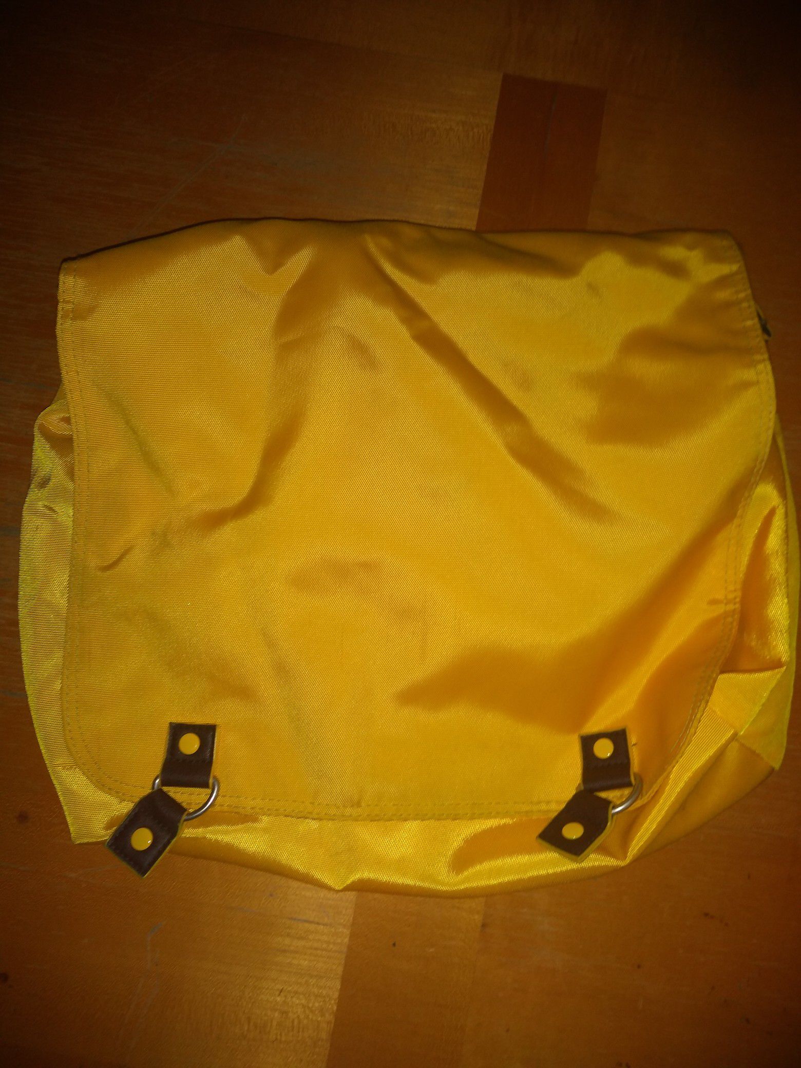 Yellow heavy duty work bag