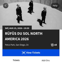 Rufus Du Sol - Petco Park - GA Floor