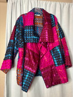 20D. Eclectic Clown Blazer Open Jacket